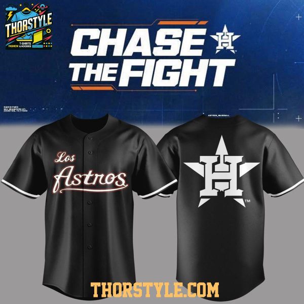 Houston Astros Chase The Fight 2026 All Black Baseball Jersey