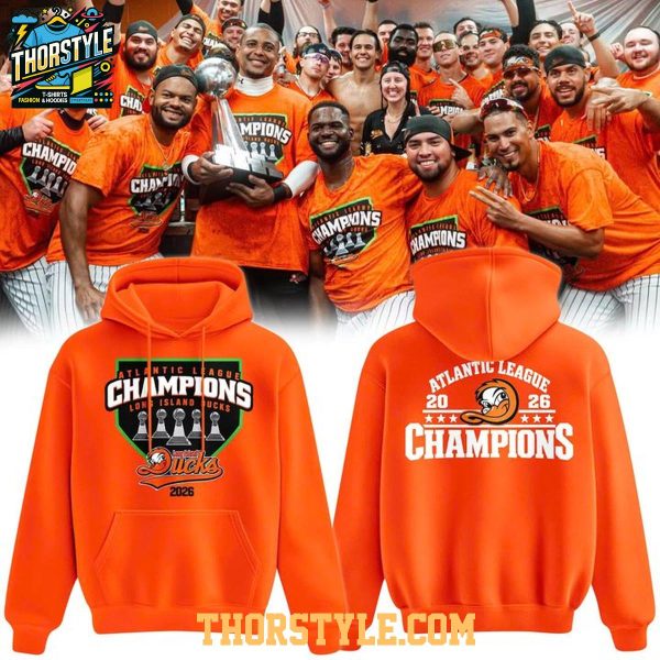 Long Island Ducks x Atlantic League Champions 2026 Hoodie T-Shirt