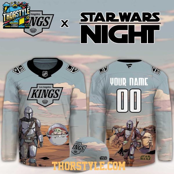 Los Angeles Kings Star Wars Night 2026 Grogu Game Custom Hockey Jersey