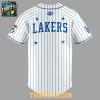 Los Angeles Lakers 2026 Lakers Night Striped Baseball Jersey