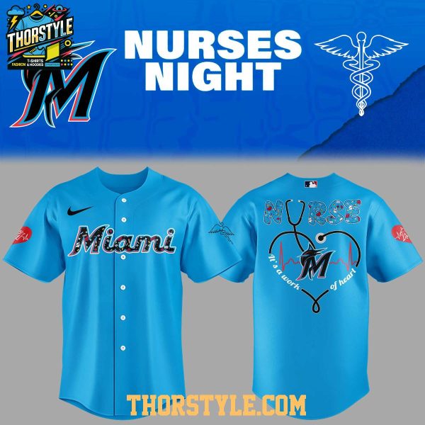 Miami Marlins 2026 x Nurse Night Appreciation Baseball Jersey