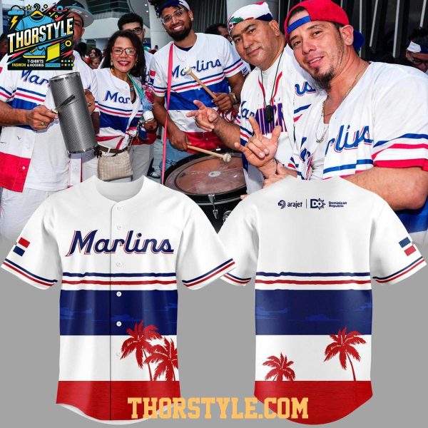Miami Marlins Dominican Republic Heritage 2026 Personalized Jersey