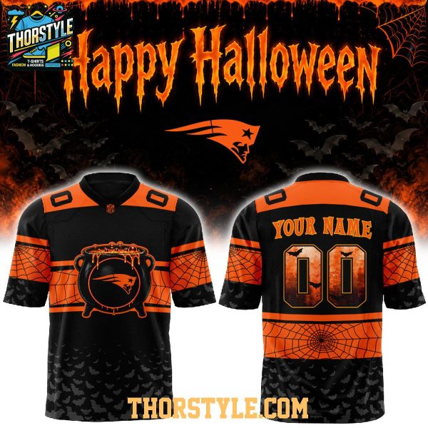 New England Patriots Halloween Day 2026 Spooky Game Personalized Football Jersey