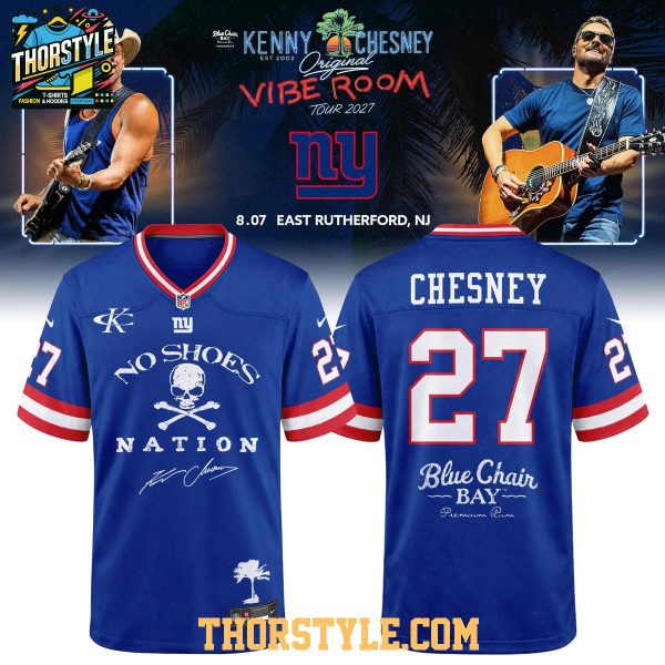 New York Giants Kenny Chesney The Original Vibe Room Tour 2027 Football Jersey