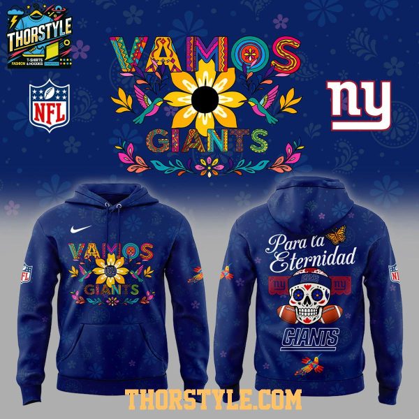New York Giants x Latino And Hispanic Heritage Month 2026 Vamos NFL Hoodie T-Shirt