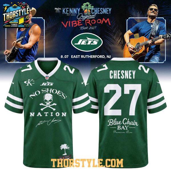New York Jets Kenny Chesney The Original Vibe Room Tour 2027 Football Jersey