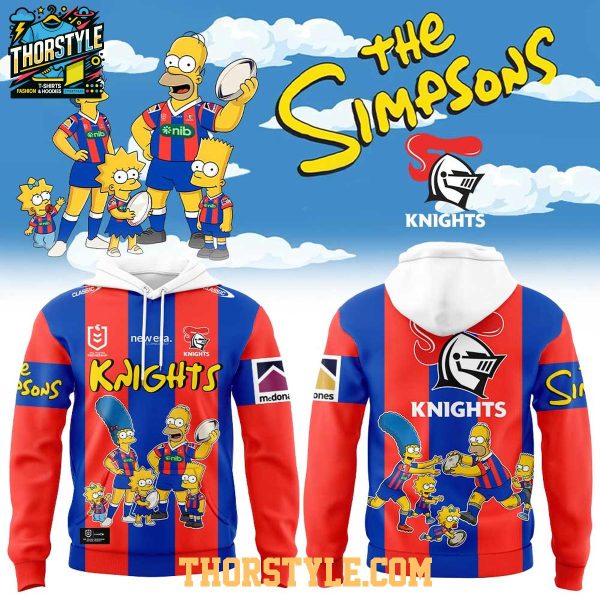 Newcastle Knights 2026 The Simpsons Theme NRL Game Hoodie Shirts