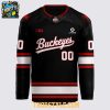 Ohio State Buckeyes 2026 Black Out Personalized Hockey Jersey