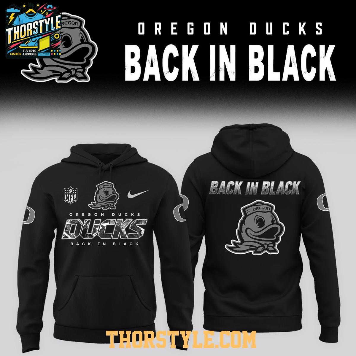Oregon Ducks Back In Black 2026 NCAA Game Hoodie T-Shirt Oregon Ducks Back In Black 2026 NCAA Game Hoodie T-Shirt