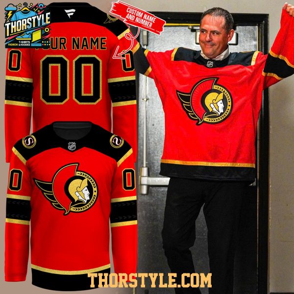 Ottawa Senators 2026 Classic Red Uniform Personalized Hockey Jersey