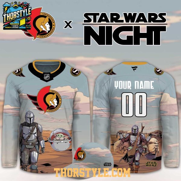Ottawa Senators Star Wars x Grogu Night 2026 Personalized Hockey Jersey