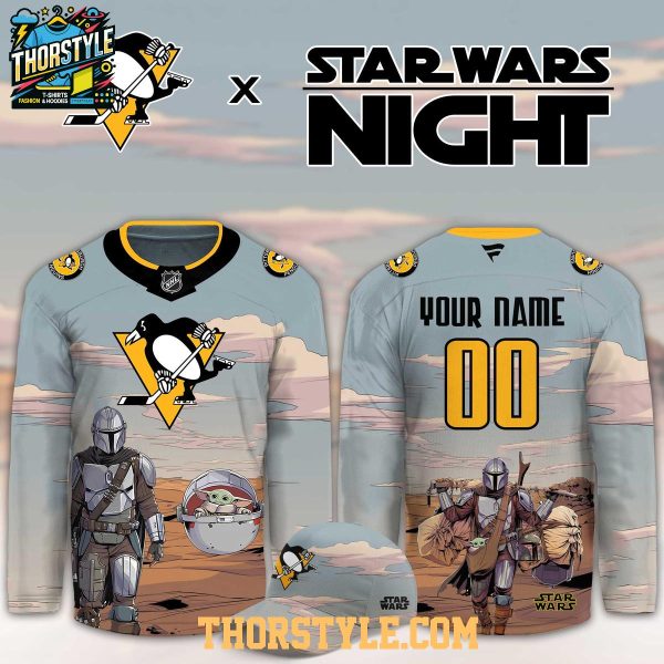 Pittsburgh Penguins Star Wars x Grogu Night 2026 Personalized Hockey Jersey