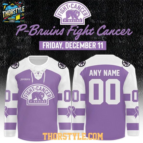 Providence Bruins x Hockey Fight Cancer Night 2026 Purple Hockey Jersey