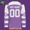 Providence Bruins x Hockey Fight Cancer Night 2026 Purple Hockey Jersey