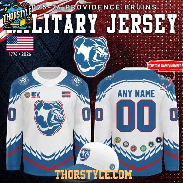 Providence Bruins x Military Appreciation Night 2026 All Blue Hockey Jersey