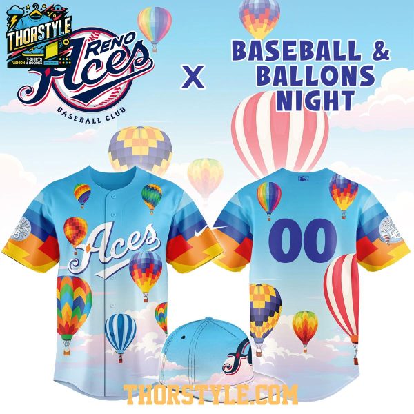 Reno Aces x Baseball And Balloons Night 2026 Personalized MiLB Jersey
