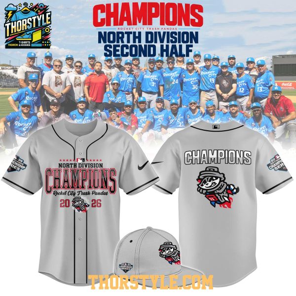 Rocket City Trash Pandas North Division Champions 2026 Baseball Jersey