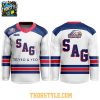 Saginaw Spirit 2026 Warm Up Uniform 2026 Game Personalized Hockey Jersey