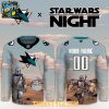 San Jose Sharks Star Wars Night 2026 Grogu Game Custom Hockey Jersey