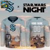 Seattle Kraken Star Wars Night x Grogu And Baby Yoda 2026 Hockey Jersey