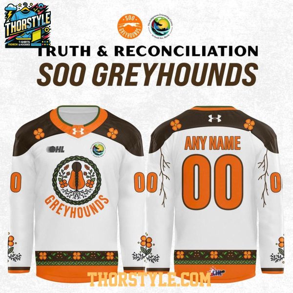 Soo Greyhounds 2026 Truth x Reconciliation Warm Up Game Personalized Jersey