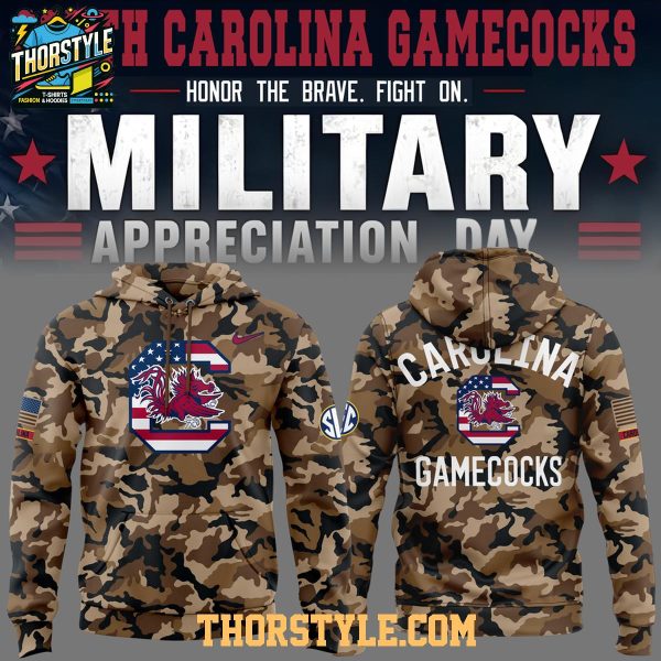South Carolina Gamecocks Military Appreciation Camo Dress 2026 Hoodie T-Shirt