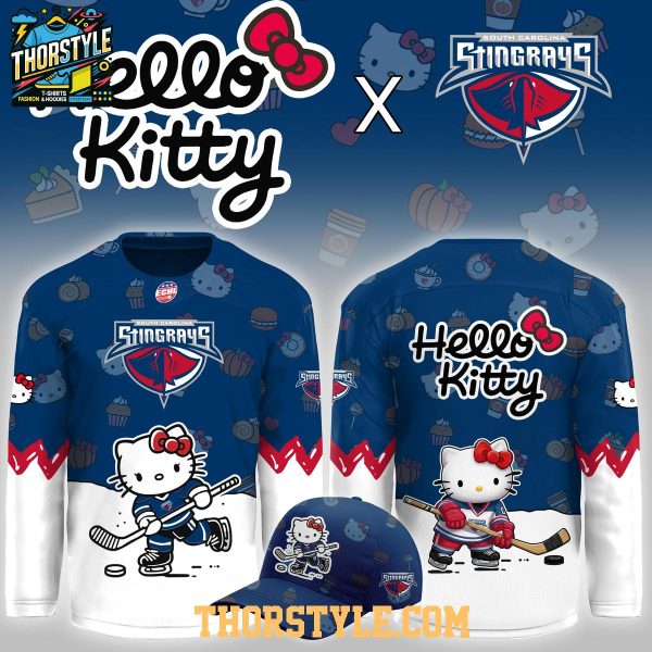 South Carolina Stingrays x Hello Kitty Night 2026 Christmas Hockey Jersey