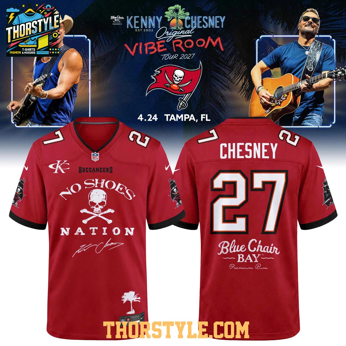 Tampa Bay Buccaneers Kenny Chesney The Original Vibe Room Tour 2027 Football Jersey Tampa Bay Buccaneers Kenny Chesney The Original Vibe Room Tour 2027 Football Jersey