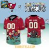 Tampa Bay Buccaneers Peanuts 2026 Christmas Night Custom Football Jersey 1 Tampa Bay Buccaneers Peanuts 2026 Christmas Night Custom Football Jersey