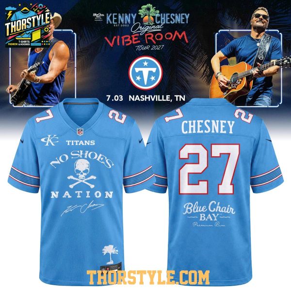 Tennessee Titans Kenny Chesney The Original Vibe Room Tour 2027 Football Jersey