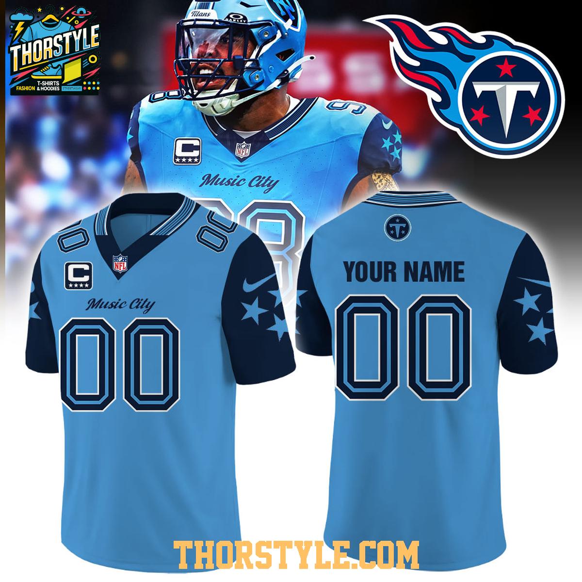 Tennessee Titans Rivalries x 2026 Retro Night Personalized Football Jersey Tennessee Titans Rivalries x 2026 Retro Night Personalized Football Jersey