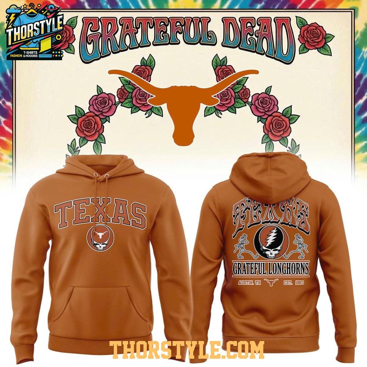 Texas Longhorns x Grateful Dead Night 2026 Shakedown Hoodie Shirts Texas Longhorns x Grateful Dead Night 2026 Shakedown Hoodie Shirts
