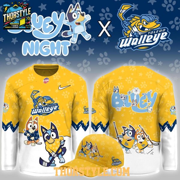 Toledo Walleye x Bluey Game 2026 Christmas Night Hockey Jersey