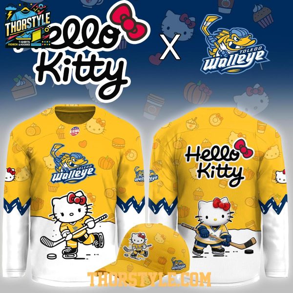 Toledo Walleye x Hello Kitty 2026 Theme Game Night Hockey Jersey
