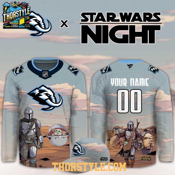 Utah Mammoth Star Wars Night 2026 Grogu Game Custom Hockey Jersey
