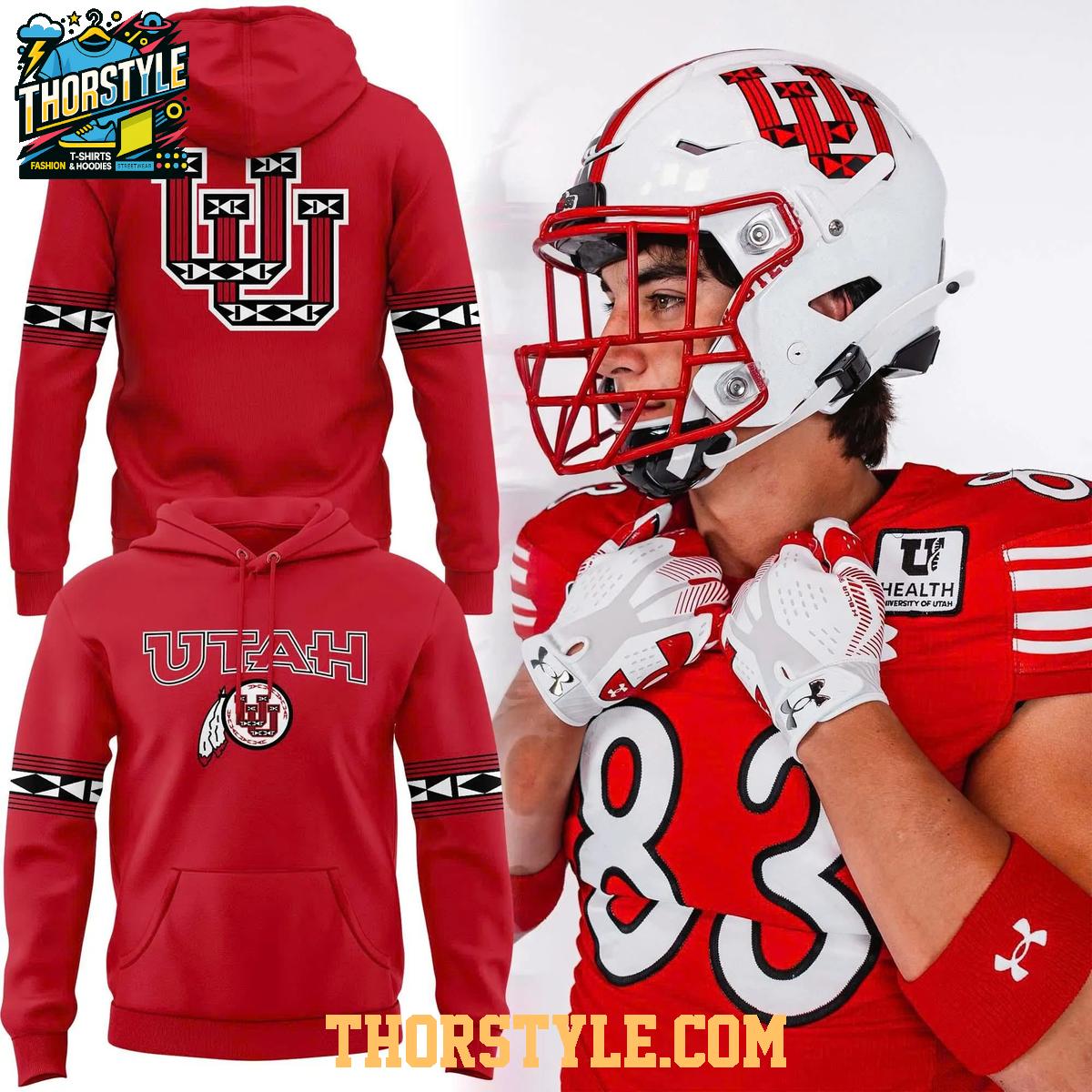 Utah Utes 2026 Go Red Football Game Hoodie T-Shirt Utah Utes 2026 Go Red Football Game Hoodie T-Shirt