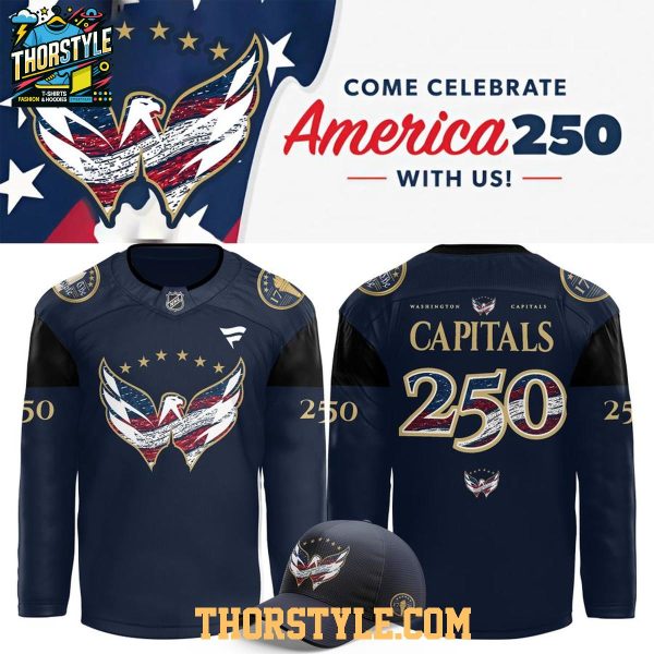 Washington Capitals United States 250th Anniversary 2026 Personalized Hockey Jersey