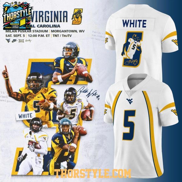 West Virginia Mountaineers Pat White 2026 Personalized Football Jersey