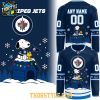 Winnipeg Jets Peanuts Woodstock Christmas Night 2026 Personalized Hockey Jersey