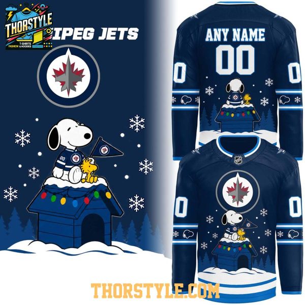 Winnipeg Jets Peanuts Woodstock Christmas Night 2026 Personalized Hockey Jersey