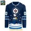 Winnipeg Jets Peanuts Woodstock Christmas Night 2026 Personalized Hockey Jersey