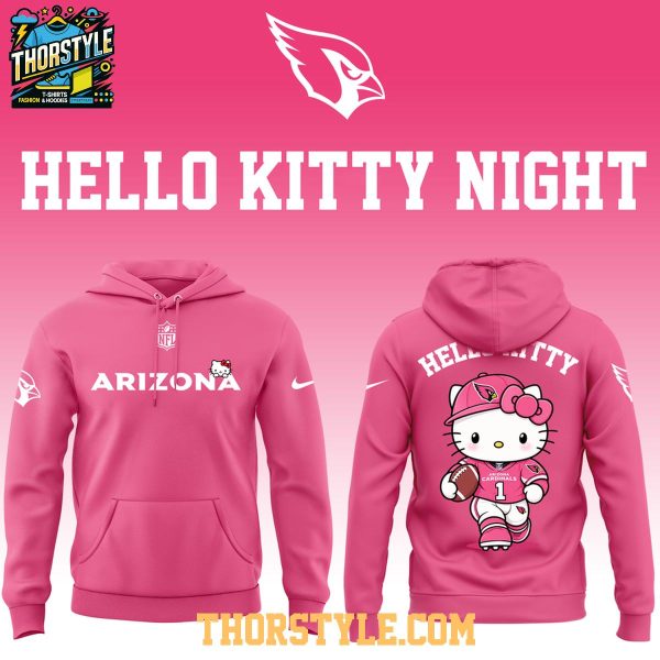 Arizona Cardinals Hello Kitty 2026 Theme Football Night Hoodie T-Shirt