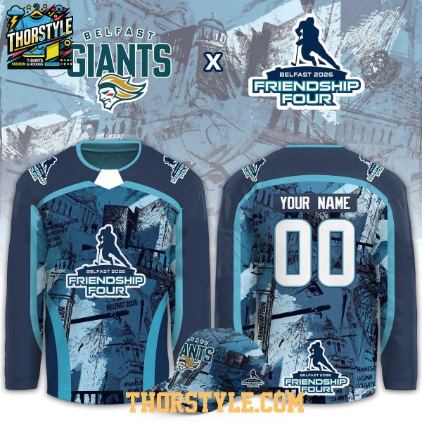 Belfast Giants 2026 Friendship Four Night Of Champions Personalized Hockey Jersey
