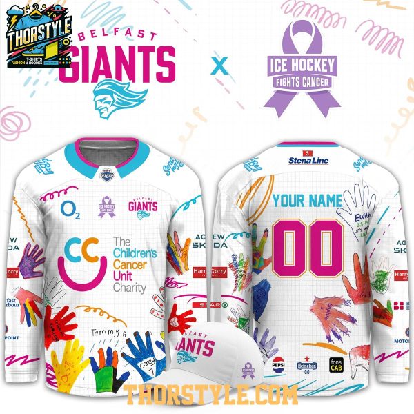 Belfast Giants 2026 The Children’s Cancer Unit Charity Personalized Hockey Jersey