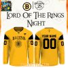 Boston Bruins 2026 The Lord of The Rings 25th Anniversary Personalized Jersey