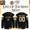 Boston Bruins 2026 The Lord of The Rings 25th Anniversary Personalized Jersey