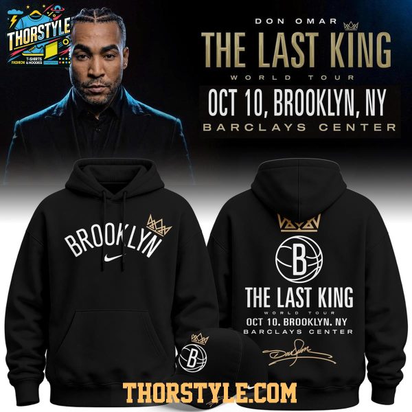 Brooklyn Nets 2026 Don Omar The Last King World Tour Hoodie T-Shirt