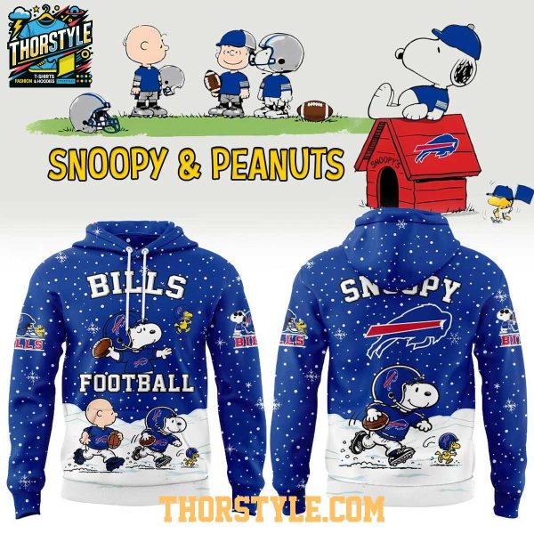 Buffalo Bills Peanuts & Snoopy 2026 Christmas Night Hoodie T-Shirt