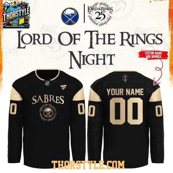 Buffalo Sabres 2026 The Lord of The Rings 25th Anniversary Personalized Jersey