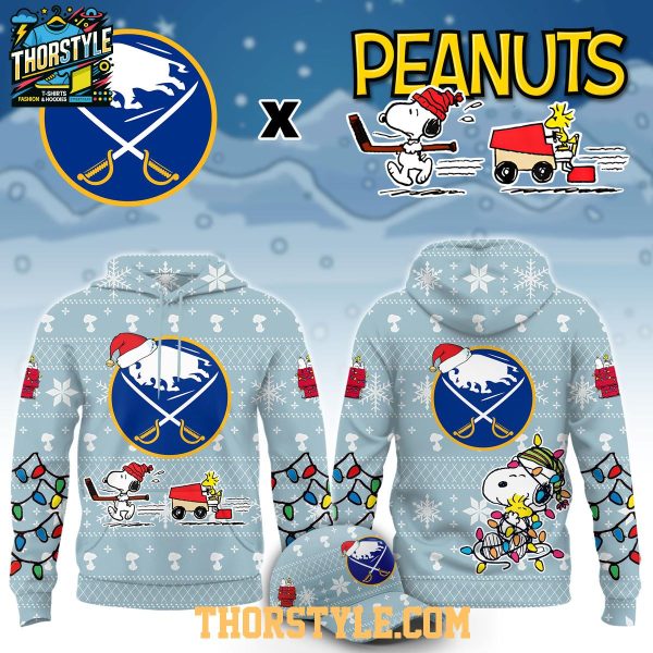 Buffalo Sabres Peanuts 2026 Christmas With Snoopy Hoodie Shirts